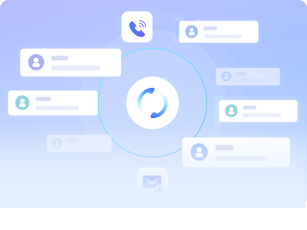 数字名片 product interface