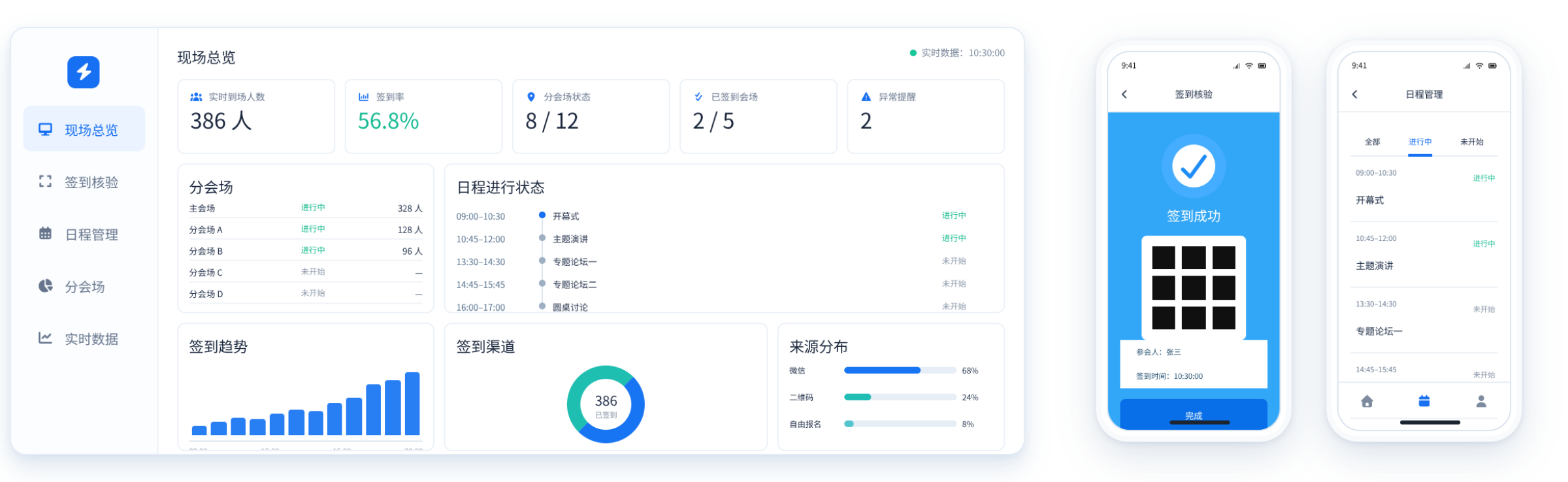 会中，让签到与现场安排更清楚
